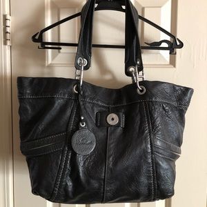 KIPLING gorgeous black leather bag